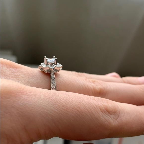 925 Silver Wedding Engagement Ring White Sapphire - Picture 8 of 12